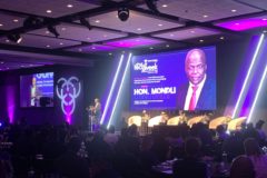 south africa minister of communications and digital technologies mondli gungubele giving keynote speech at the 2024 africa tech week